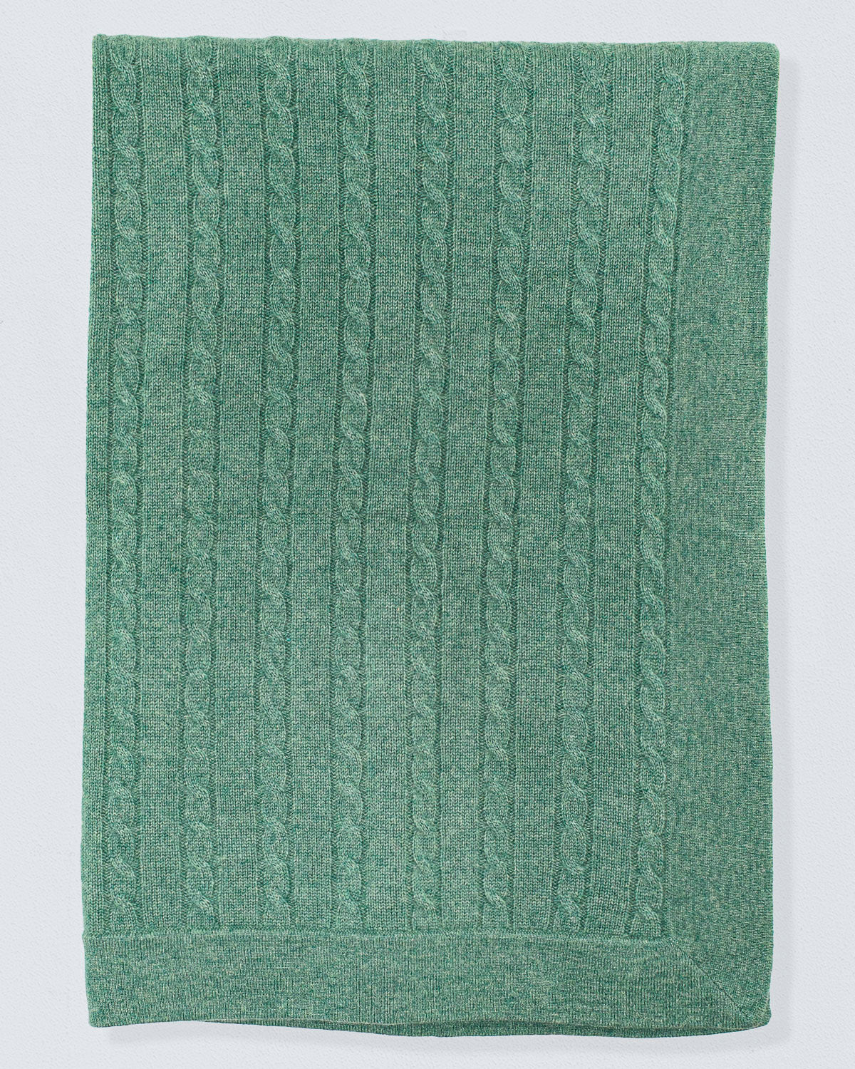 Luxe Cashmere Hunter Cable Blanket